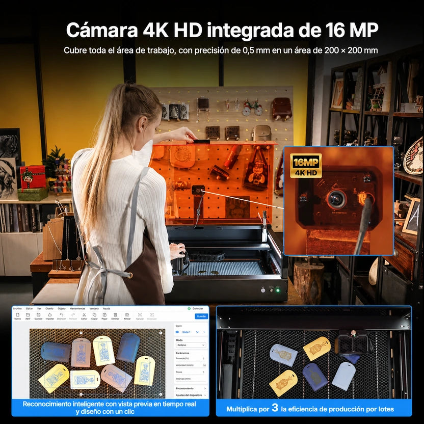 Grabadora láser de diodo AtomStack Kraft Lite de 40 W