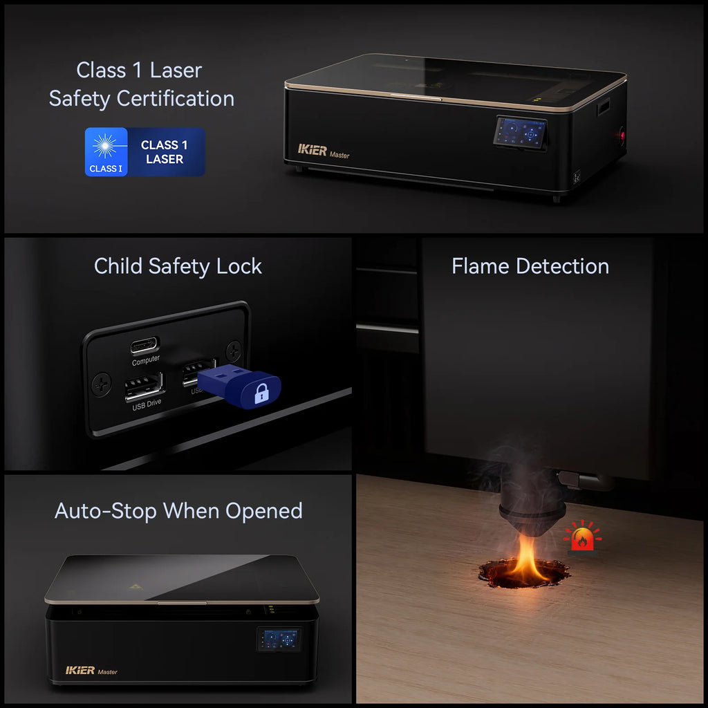 Cortadora láser de CO₂ iKier Master de 50 W