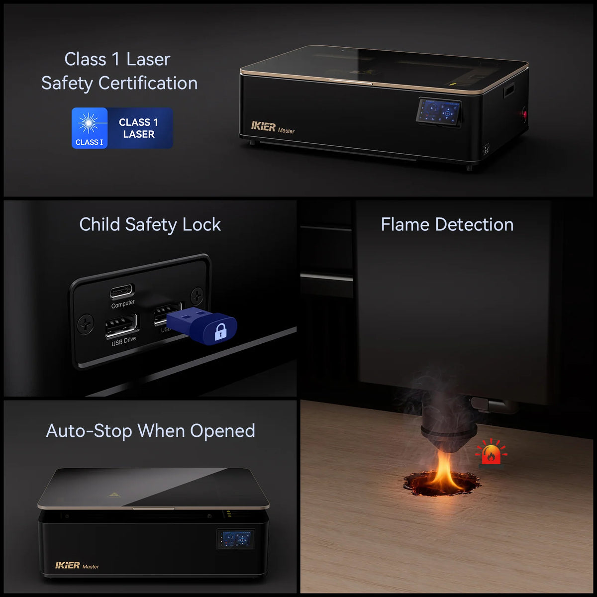 Cortadora láser de CO₂ iKier Master de 50 W