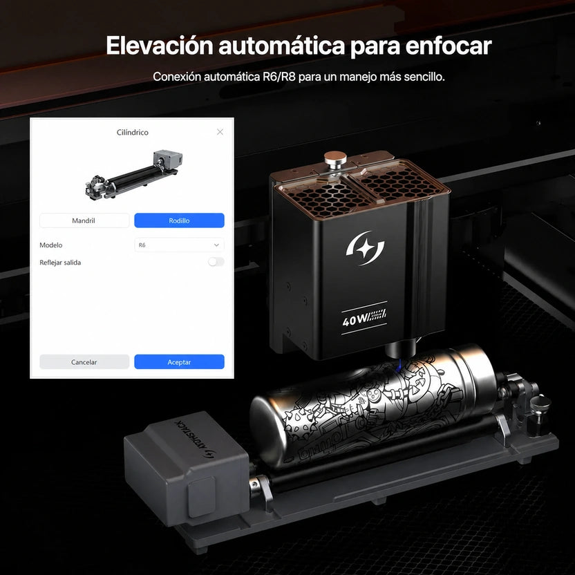 Grabadora láser de diodo AtomStack Kraft Lite de 40 W
