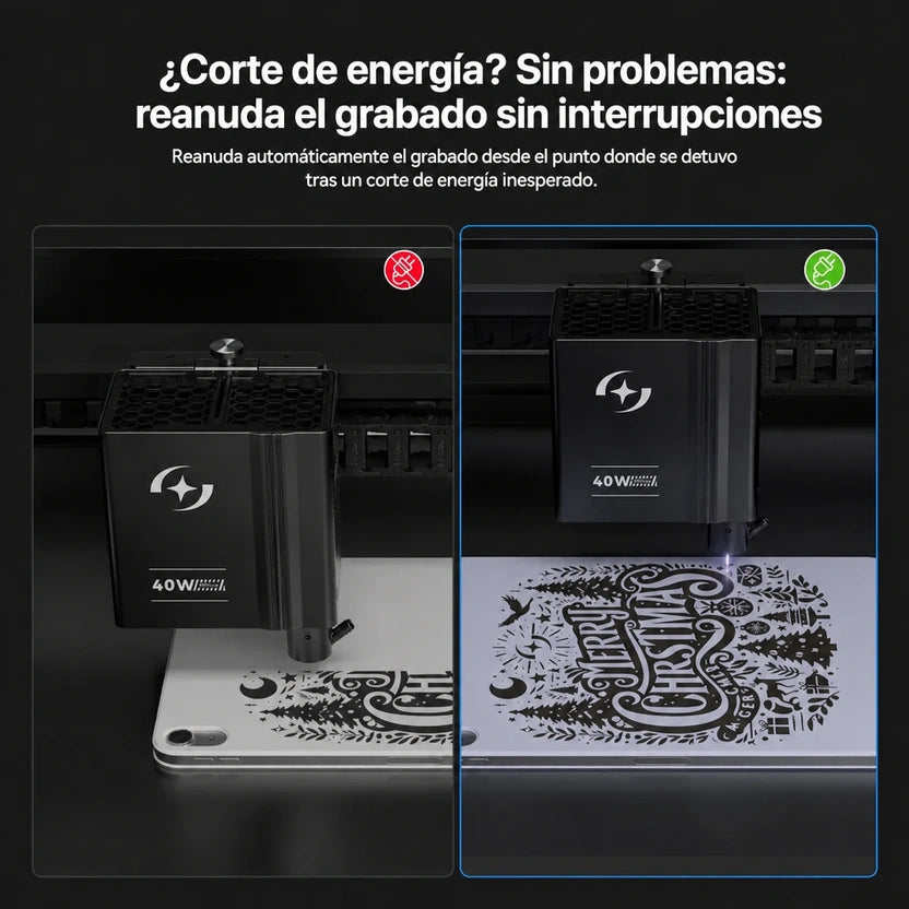 Grabadora láser de diodo AtomStack Kraft Lite de 40 W