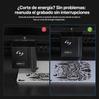 Grabadora láser de diodo AtomStack Kraft Lite de 40 W