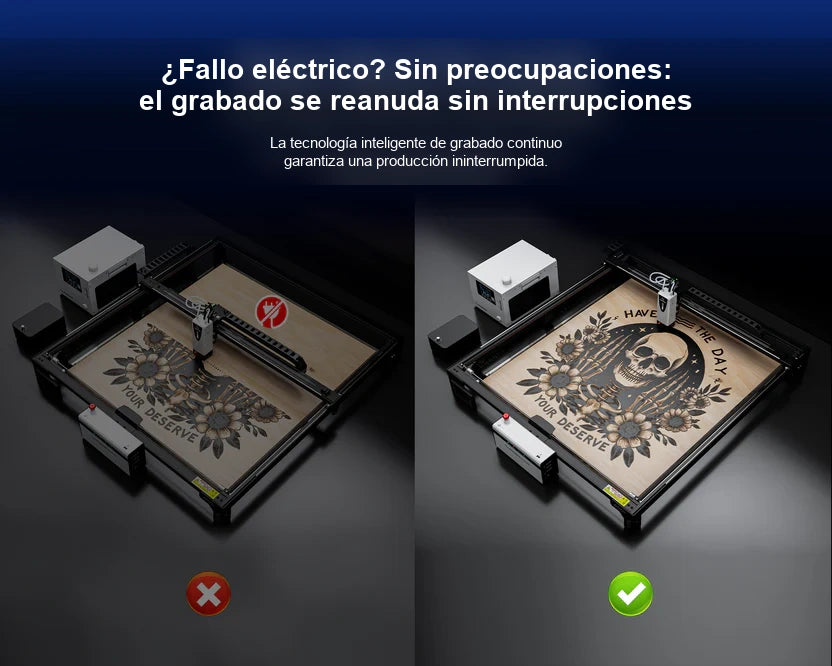 Grabador láser AtomStack Glacier 120W refrigerado por agua