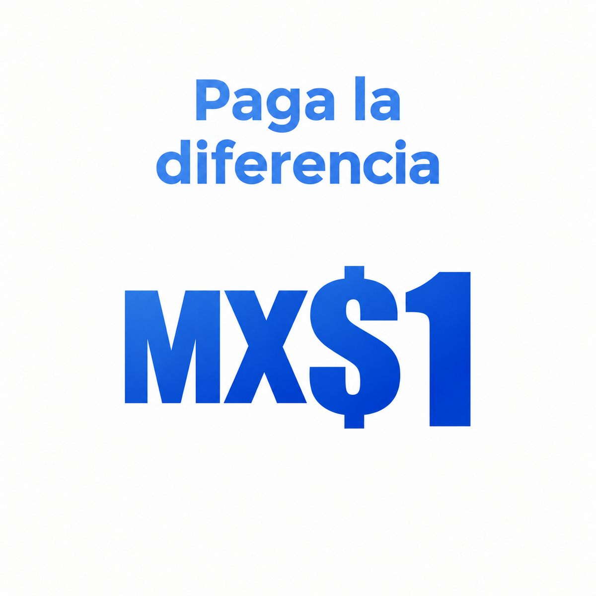 Paga solo la diferencia de precio