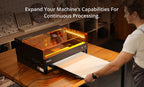 Installing the AtomStack H4 riser base under the Kraft engraver