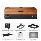 Grabadora AtomStack Kraft de doble láser diodo de 20 W + IR de 1,2 W