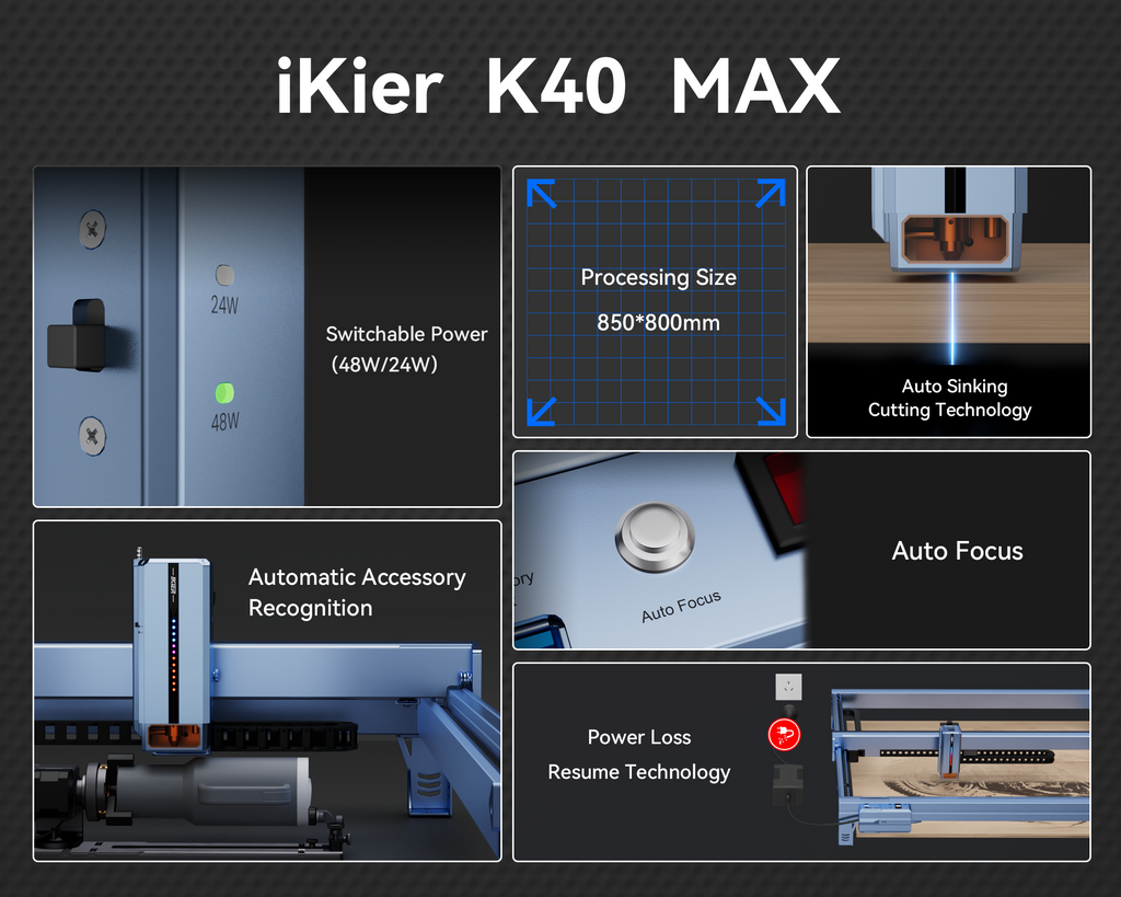 Grabadora láser iKier K40 Max