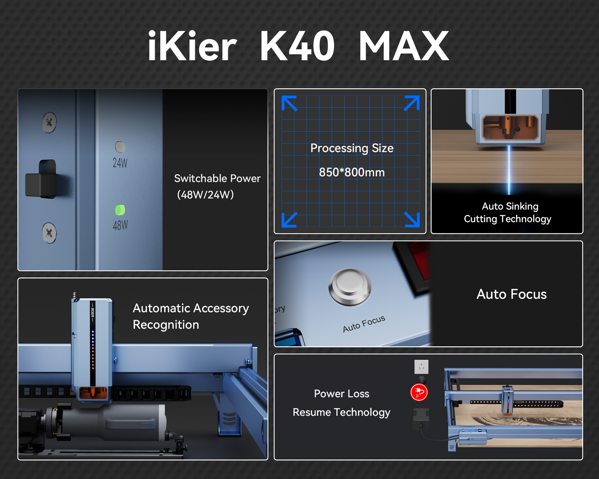 Grabadora láser iKier K40 Max