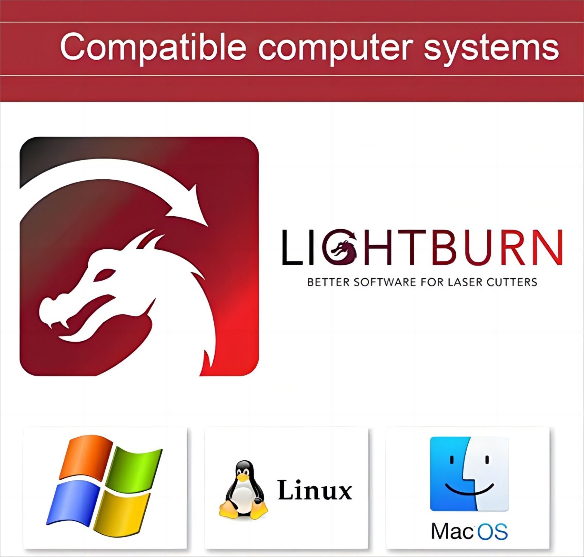 Lightburn Software - Clave de licencia Gcode, compatible con la mayoría de máquinas grabadoras láser de diodo del mercado