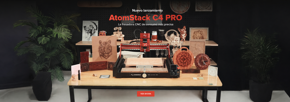 AtomStack C4 Pro, banner de escritorio